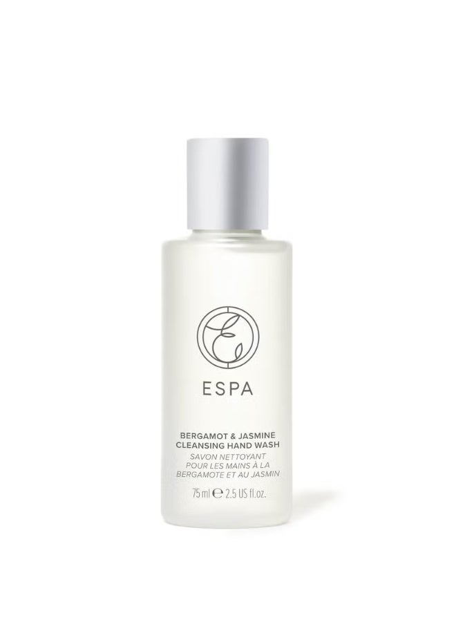 ESPA Essentials Jasmine and Bergamot Hand Wash 75ml (Travel) - Image 1