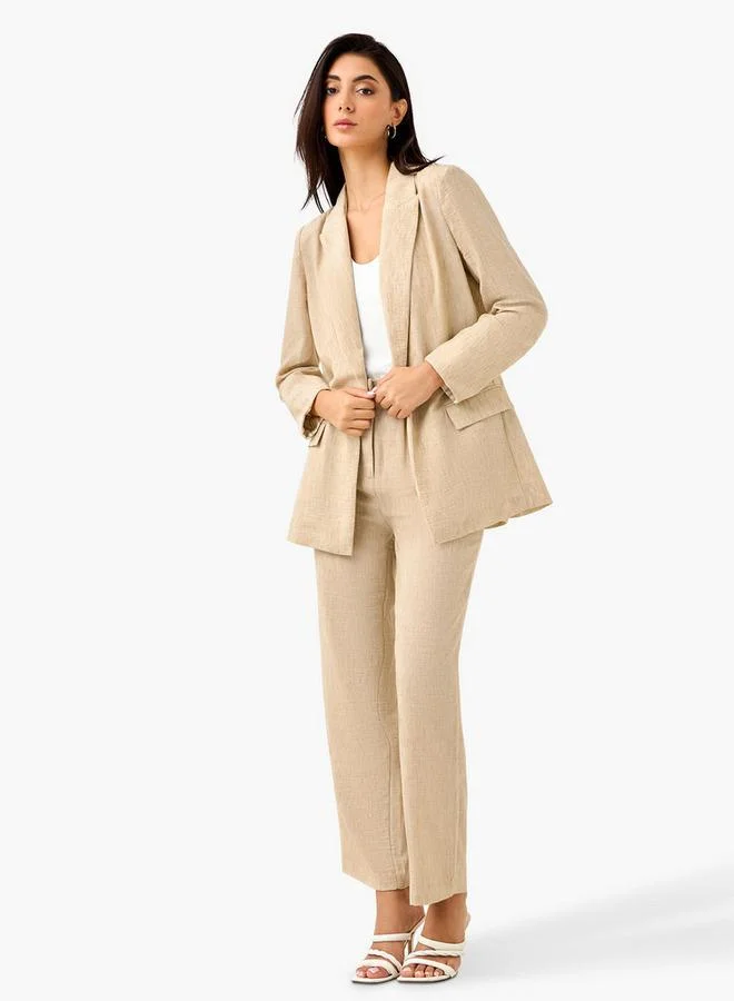 Splash FAV Blazer with Notch Lapel and Pockets