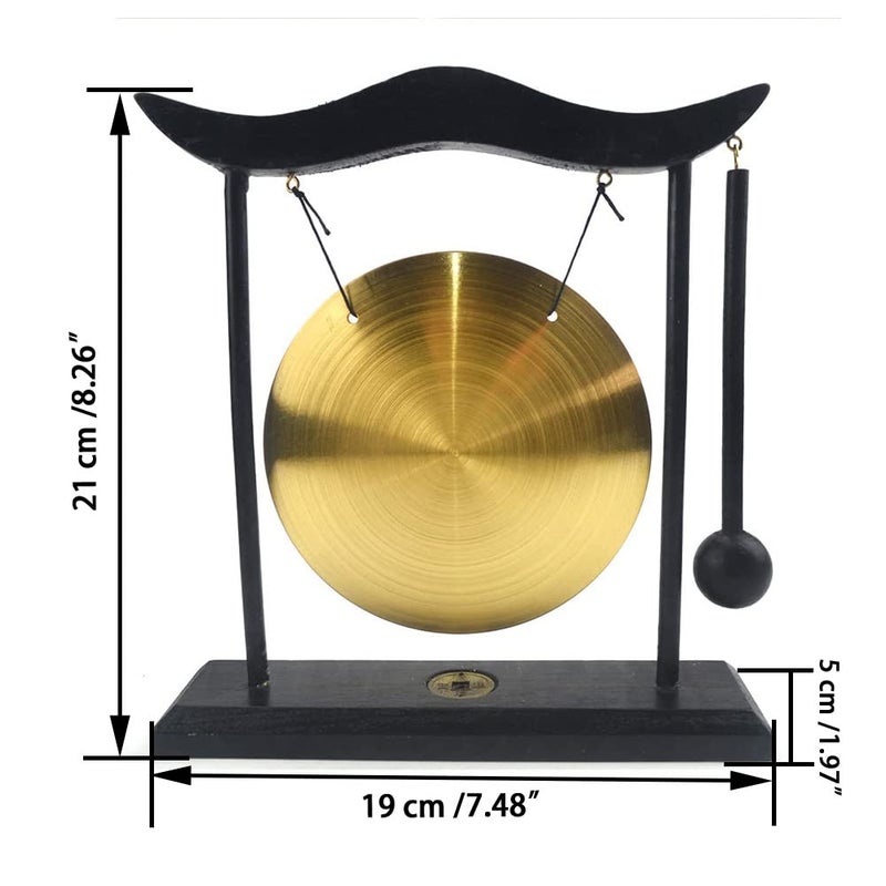 Hooshing Brass Feng Shui Gong Desktop Zen Art Home Decor Housewarming Blessing Gift - Image 2