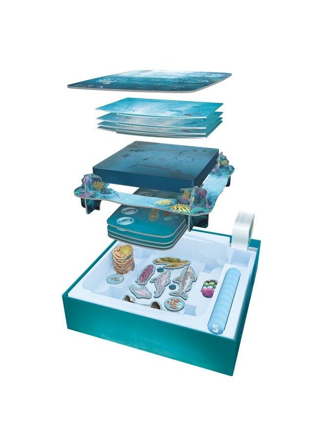 Sit Down! - Dive Board Game Unique Transparent Ocean Cards Push Your Luck Catch A Ride On A Sea Turtle Or Dolphin First To 23 Points Wins 1 4 Players 20 30 Mins Ages 8+ - Image 1
