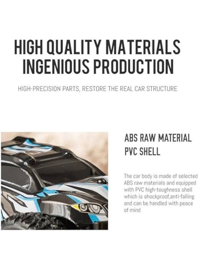 S638 High-Speed RC Mini Electric Drift Off-Road Vehicle Model, 1/32 2.4G Electric Vehicle Model with Wireless Remote Control and Realistic Design, for Adults (RTR Version/Green) - Image 4