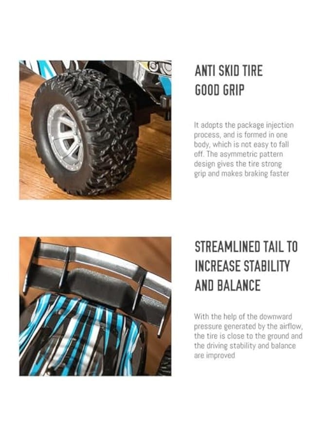 S638 High-Speed RC Mini Electric Drift Off-Road Vehicle Model, 1/32 2.4G Electric Vehicle Model with Wireless Remote Control and Realistic Design, for Adults (RTR Version/Green) - Image 5