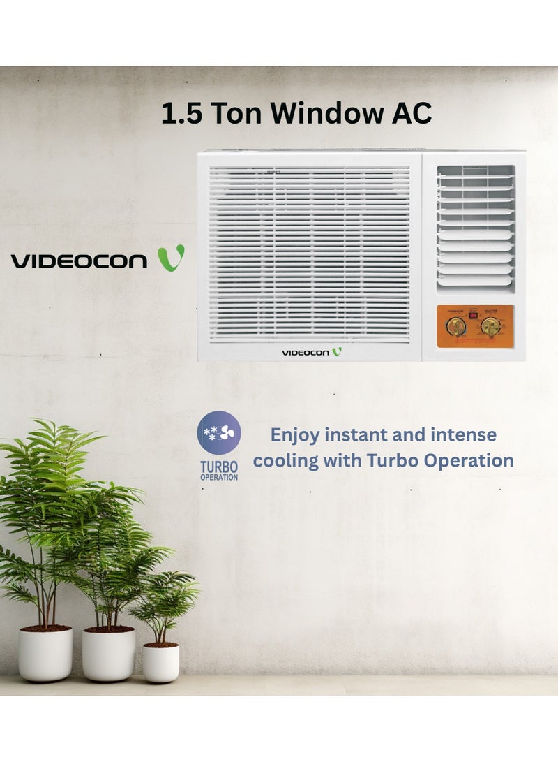 Videocon 1.5 Ton Window AC | 18000 BTU | Gold Fin Technology | Turbo Cooling | Energy Efficient | Low Noise | R410A Eco Gas | High Performance Air Conditioner- VG18KWT3 - Image 4