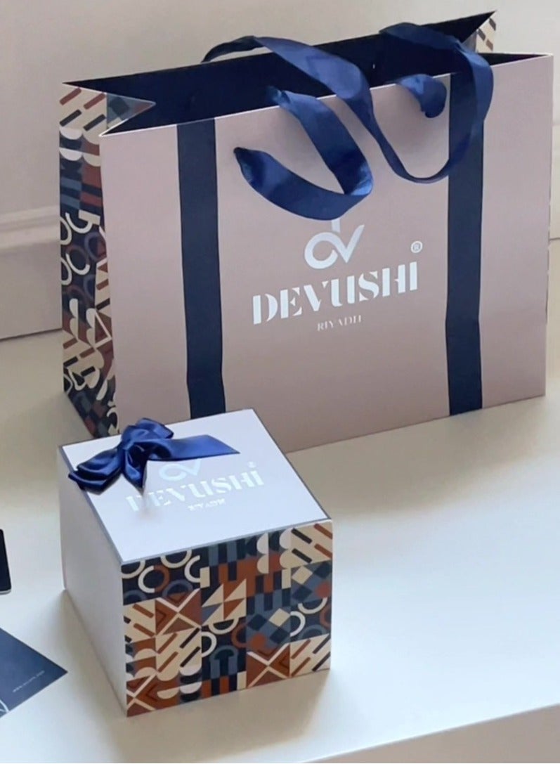 ديفوشي ساعه يد نسائيه ديفوشي جلد بلون رمادي - Image 2