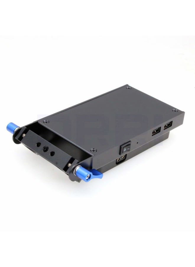 DRRI Gold Mount Battery Plate with Multiple DC D-tap USB Outputs for 15mm DSLR Rig - Image 5