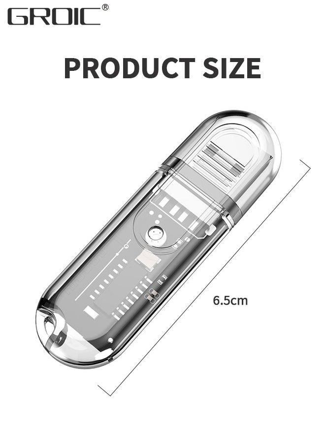 GROIC - Bluetooth V5.3 Car Adapter, Wireless Bluetooth Car Audio Adapter, USB Input, Mini Portable Bluetooth Music Receiver for Car, Headphones, Home Stereo Hi Res Music Streaming, No Charging Needed - Image 1