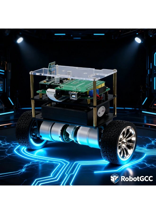 robotgcc STM32 Self-Balancing Robot Car Kit B570, Two-Wheel Balance Control, LQR & PID Algorithms, Encoder Motor, Modular Mainboard, STEM Robotics Learning Platform with Bluetooth & APP Control - Image 5