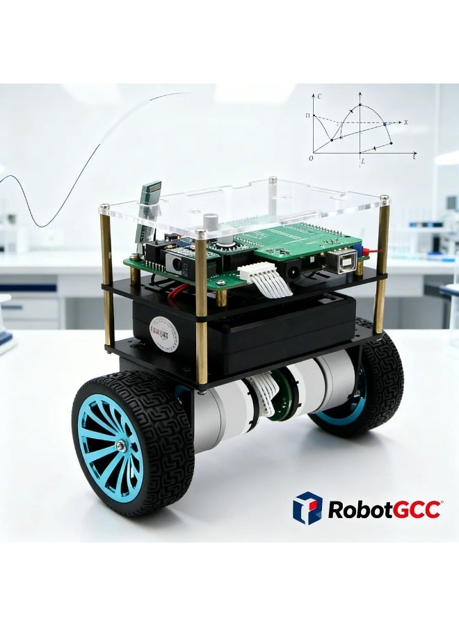 robotgcc STM32 Self-Balancing Robot Car Kit B570, Two-Wheel Balance Control, LQR & PID Algorithms, Encoder Motor, Modular Mainboard, STEM Robotics Learning Platform with Bluetooth & APP Control - Image 2