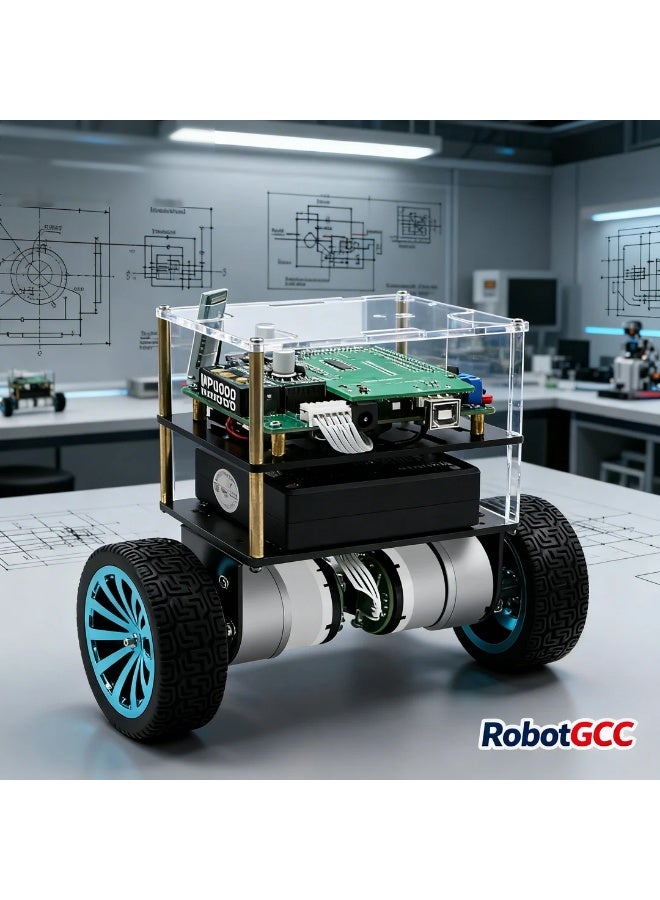 robotgcc STM32 Self-Balancing Robot Car Kit B570, Two-Wheel Balance Control, LQR & PID Algorithms, Encoder Motor, Modular Mainboard, STEM Robotics Learning Platform with Bluetooth & APP Control - Image 4