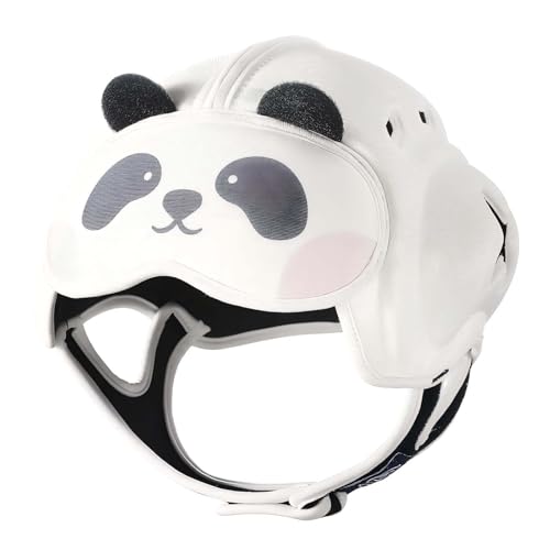 Lurui Baby Safety Helmet, Breathable Baby Head Protector for Crawling and Walking, Infant Soft Helmet, Anti-Collision, Ultra-Lightweight, Expandable and Adjustable Age 6m-24m (Raccoon-Brown) - Image 1