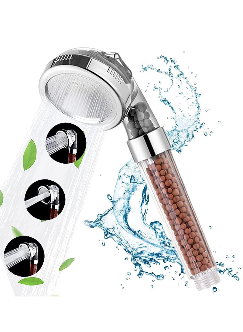 ELTRAZONE Handheld Shower Head with Built-in Filter, High Pressure & Water Saving with 3 Mode Settings - Image 1