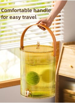 nehem Golden 5L Juice Dispenser with Tap & Stand  Beverage Dispenser - Premium Water Jug for Juice, Drinks, Iced Tea-Juice jar (Home & Events)  - Image 4