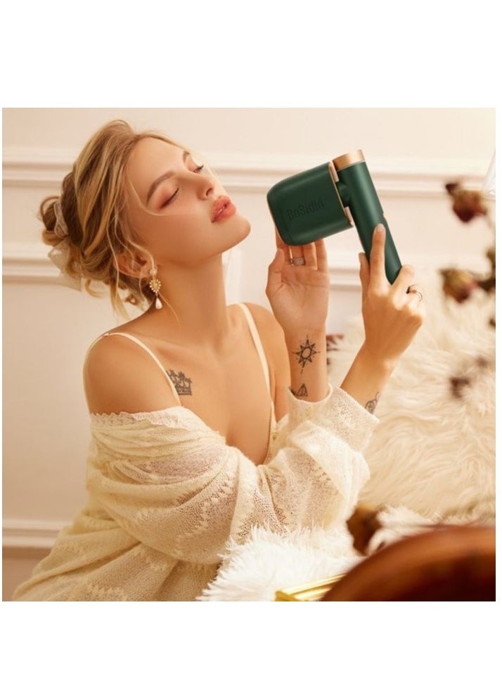Bosidin - Laser Hair Removal IPL Permanent Home Hair Removal Device  for Facial Peach Fuzz, Underarms, Bikini Line and Legs Dynamic Cooling Device D-1187 Green - Image 1