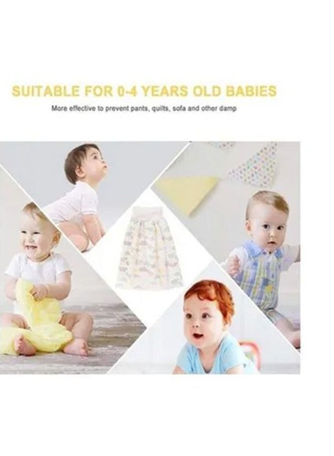 2-Piece Toddler Training Waterproof Diaper Skirt  - Image 5