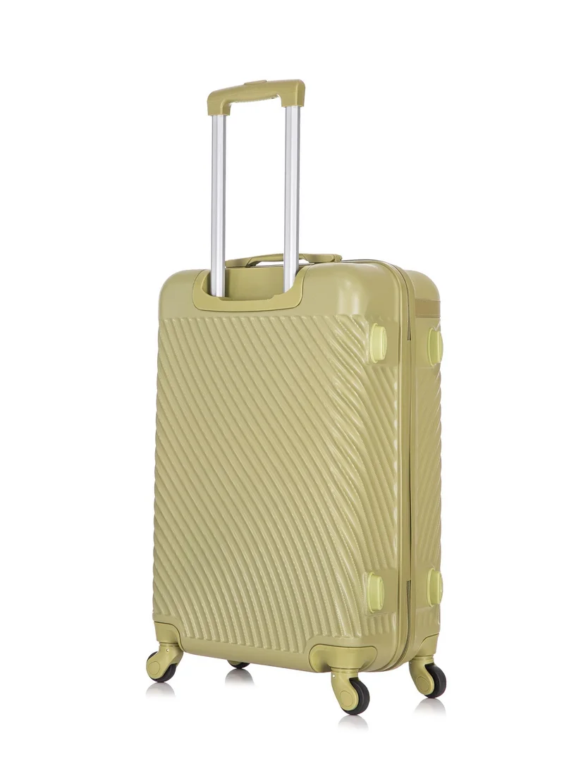 Senator SET OF 3 Hard Case Suitcases Trolley Luggage Set For Unisex ABS Lightweight Travel Bags with 4 Spinner Wheels KH1065 Tea Green  | Best Price UAE
