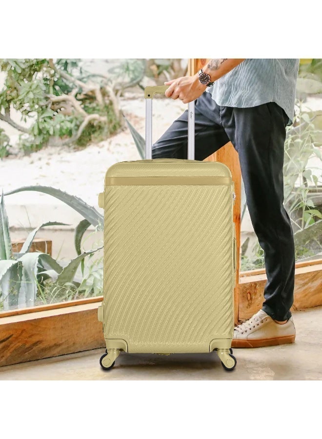 SENATOR Hard Case Suitcases Trolley Luggage Set For Unisex ABS Lightweight Travel Bags with 4 Spinner Wheels KH1065 Tea Green - Image 3