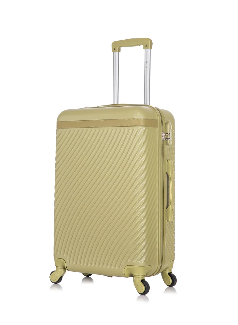 SENATOR Hard Case Suitcases Trolley Luggage Set For Unisex ABS Lightweight Travel Bags with 4 Spinner Wheels KH1065 Tea Green