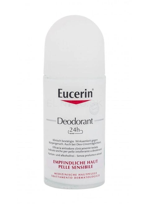 Eucerin Sensitive Skin Roll-On Deodorant, 0% Aluminium, Single Pack