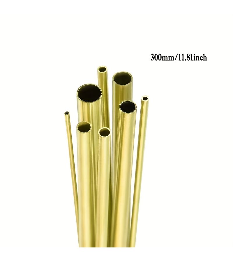 أنبوب نحاسي 300 مم، أنبوب دائري مستقيم غير ملحوم 2×1 مم، أنبوب معدني عالي القوة للاستخدام في نماذج الهوايات - Image 2