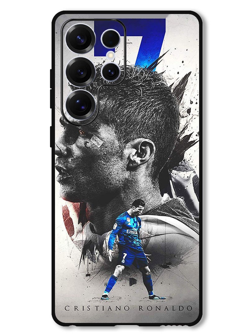 Theodor Protective Case Anti Scratch Shock Proof Bumper Cover For Samsung Galaxy S25 Ultra Cristiano Ronaldo (5) - Image 1