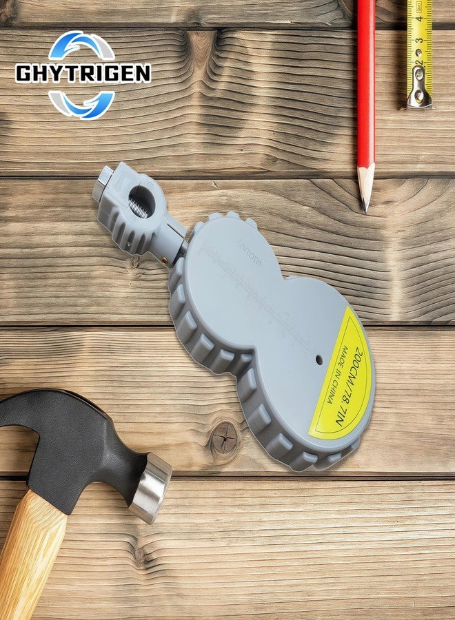 GHYTRIGEN Roto Tape Compass - 6.56 ft Rotape Tape Measure Compass with 10 Pencil,Compass Geometry Tool Measure Beam Compass for Drawing Circles and Lines,Fixable Button Circle Drawing Tool with Tape Measures - Image 2