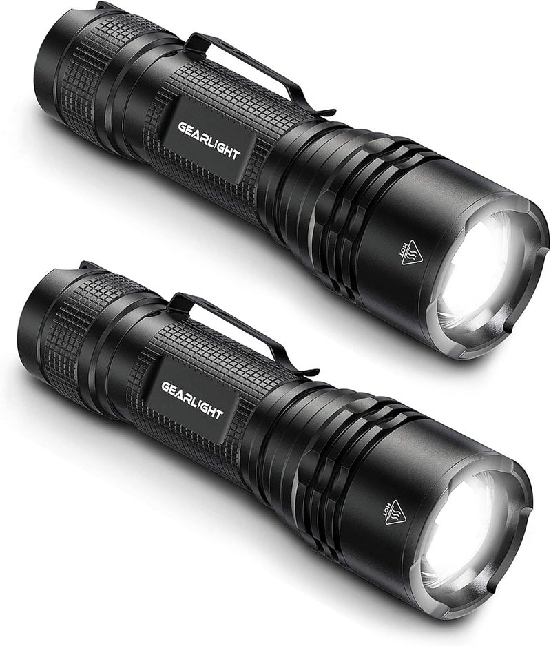 GearLight LED Tactical Flashlights High Lumens - Mini Flashlights for EDC Carry - Compact Powerful Emergency Flashlight Made from Military-Grade Aluminum - Drop Resistant and Water Resistant - Image 1