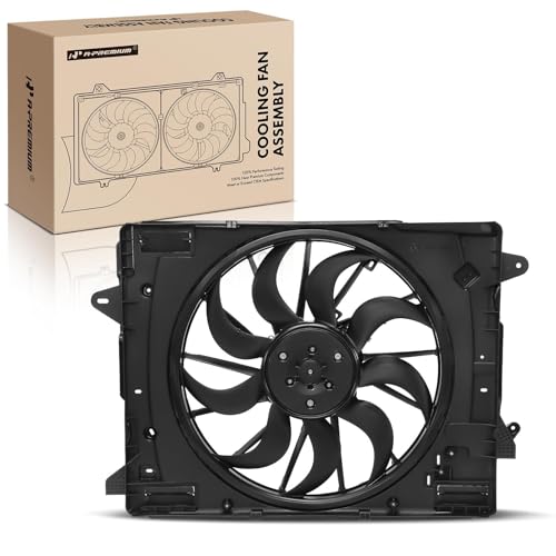 A-Premium APremium Engine Radiator Cooling Fan Assembly with Brushless Motor Compatible with Select Ford Lincoln Models Escape 20202023 Maverick 20222023 Corsair 20202023 Replace LX6Z8C607B - Image 1