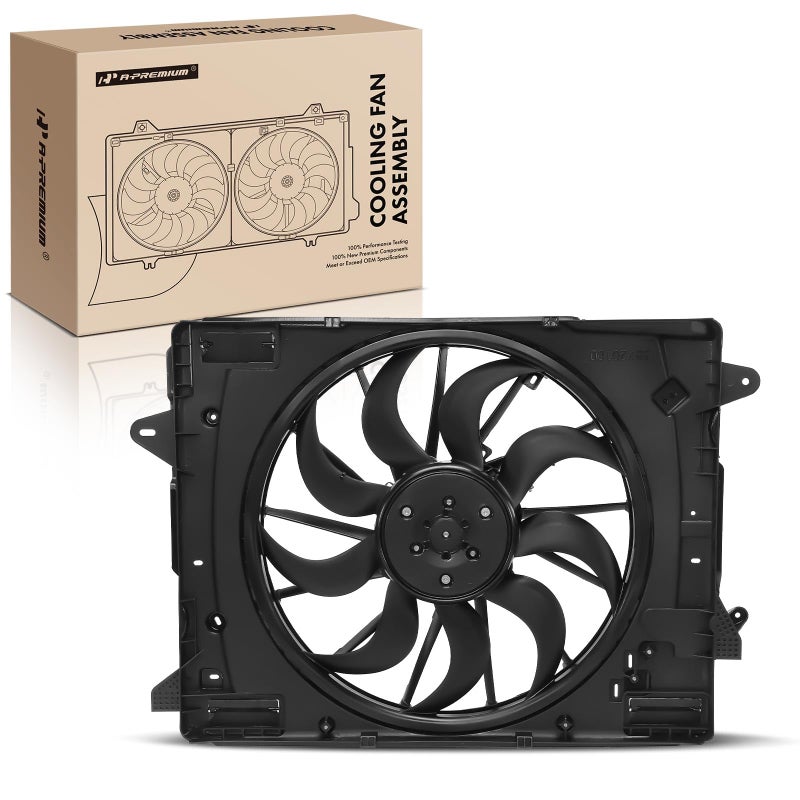 A-Premium APremium Engine Radiator Cooling Fan Assembly with Brushless Motor Compatible with Select Ford Lincoln Models Escape 20202023 Maverick 20222023 Corsair 20202023 Replace LX6Z8C607B - Image 3