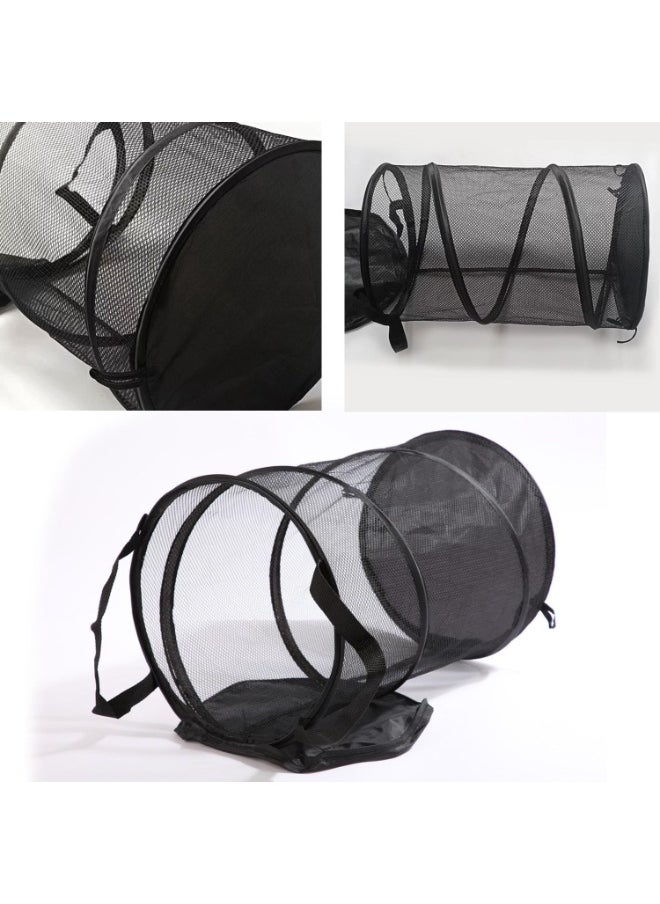 TYCOM Popup Laundry Hamper Collapsible Laundry Basket Extra Large Capacity Foldable Clothing Storage Basket with Handles Black.  - Image 3
