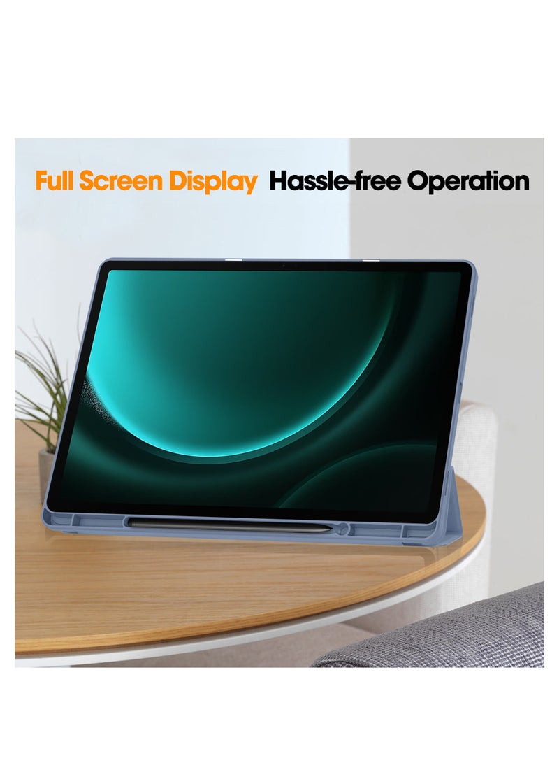 Fankalo Protective Case for Samsung Galaxy Tab S9 FE+/ S9 FE Plus 12.4 inch Slim Stand Cover with S Pen Holder Support Auto Wake/Sleep - Image 5