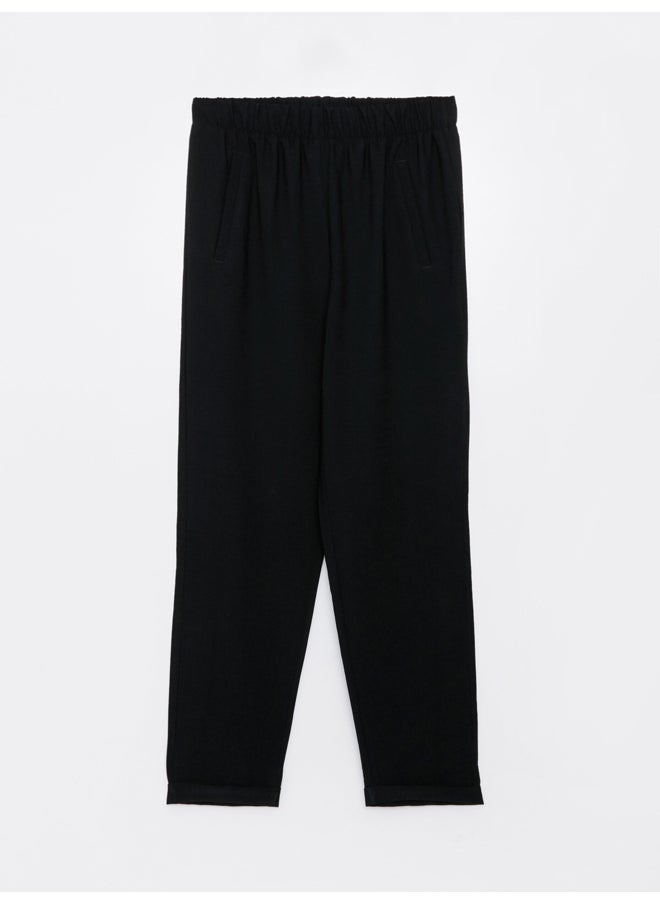 LC WAIKIKI - Ankle Length Women's Carrot Trousers With Elastic Waist - Image 1