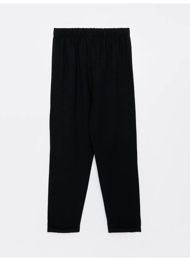 LC WAIKIKI - Ankle Length Women's Carrot Trousers With Elastic Waist - Image 1