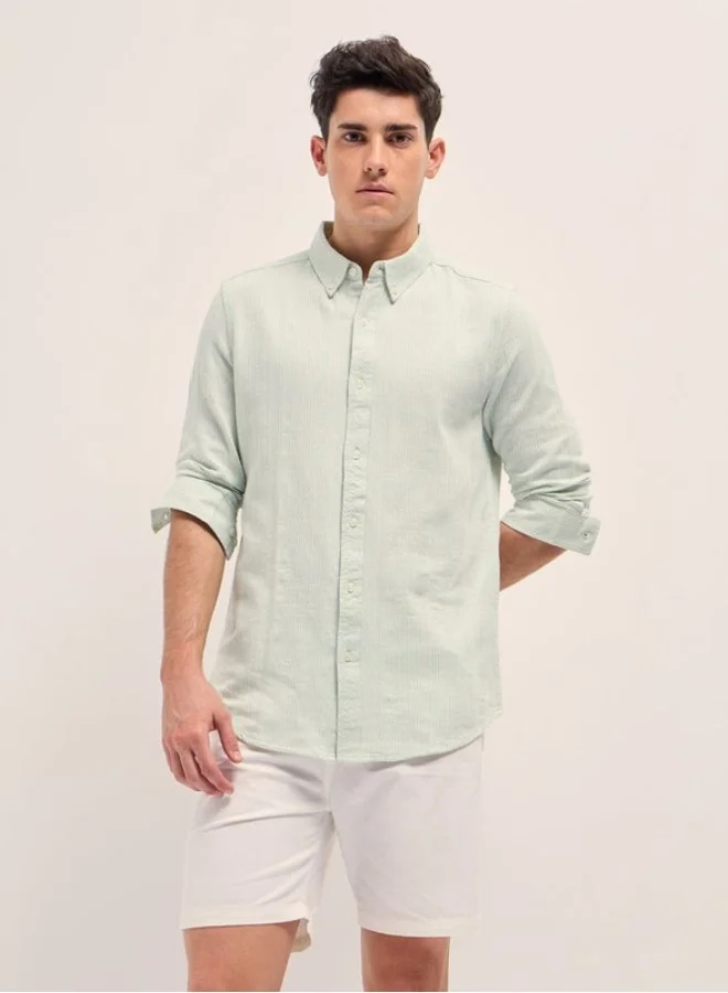THE BEAR HOUSE Men's Shirt for Casual and Formal Wear | Classic Button-Down Style for Office, Daily Use, Travel, Events & All-Season Outfits | Versatile & Stylish Wardrobe Essential for Every Occasion