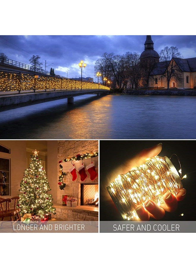 Voberry 1M 10 LED Cork Shape Bottle Lights Yellow - Image 3