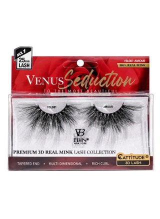 Cattitude 3D Lashes Venus Seduction Lashes 25Mm Reusable 100% Real Mink 3D Lashes Fluffy Cat Eye Look Volume Curl Lashes Multidimensional Rich Curl Tapered End Amour - pzsku/Z7FF0341C66422BB27A06Z/45/_/1720077122/e7b889d2-14f6-4c5c-ba09-777e00b99dc3