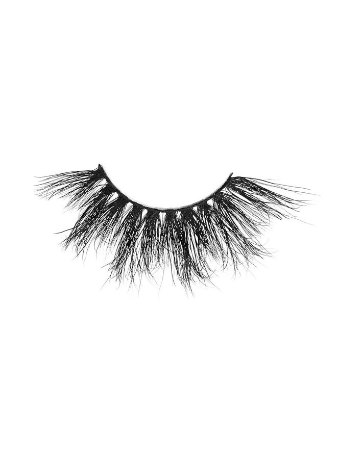 إيبن نيويورك رموش Cattitude 3D Venus Seduction Lashes 25 مم قابلة لإعادة الاستخدام 100% رموش ثلاثية الأبعاد من المنك الحقيقي رموش عين القطة الرقيقة ذات حجم مجعد متعدد الأبعاد، رموش غنية مدببة ذات نهاية مدببة  - Image 3
