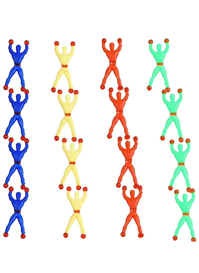 Sticky Window Crawler Men Stretchy Sticky Wall Climbers Sticky Men Wall Climbers Stretchy Sticky Toys Window Crawler Toys Party Bag Fillers for Party Favor Home Kids 16 Pcs - Image 1
