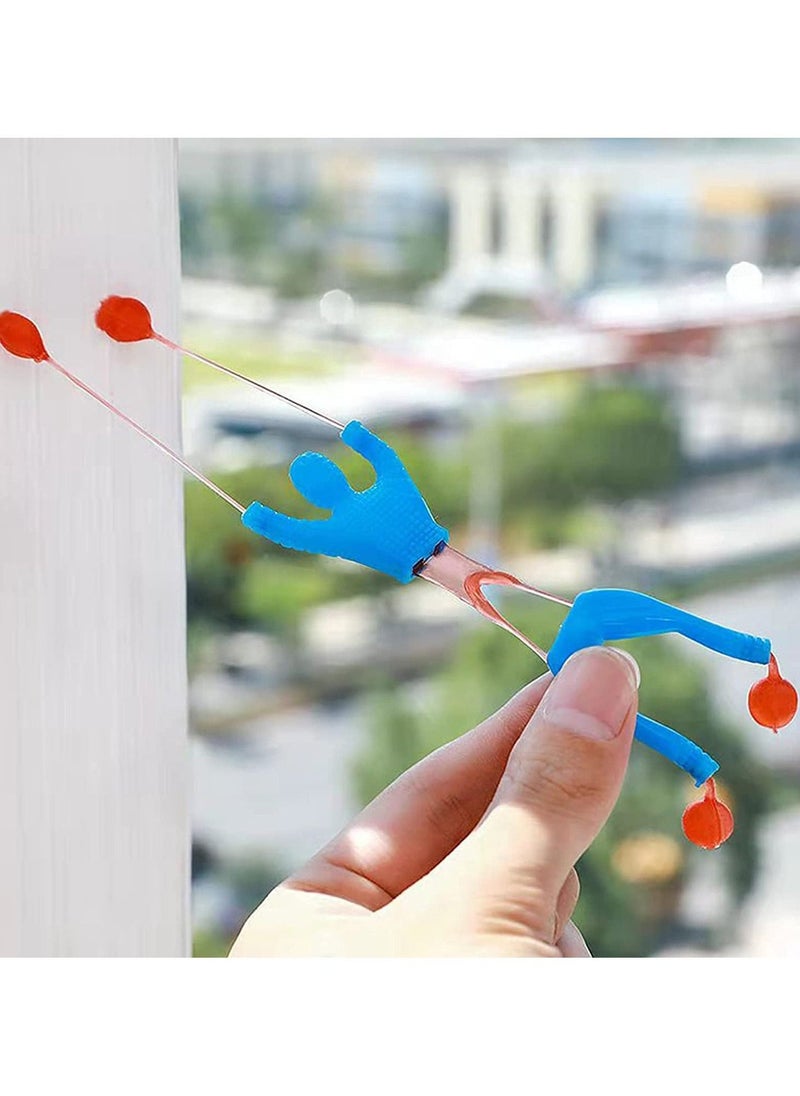 Sticky Window Crawler Men Stretchy Sticky Wall Climbers Sticky Men Wall Climbers Stretchy Sticky Toys Window Crawler Toys Party Bag Fillers for Party Favor Home Kids 16 Pcs - Image 4