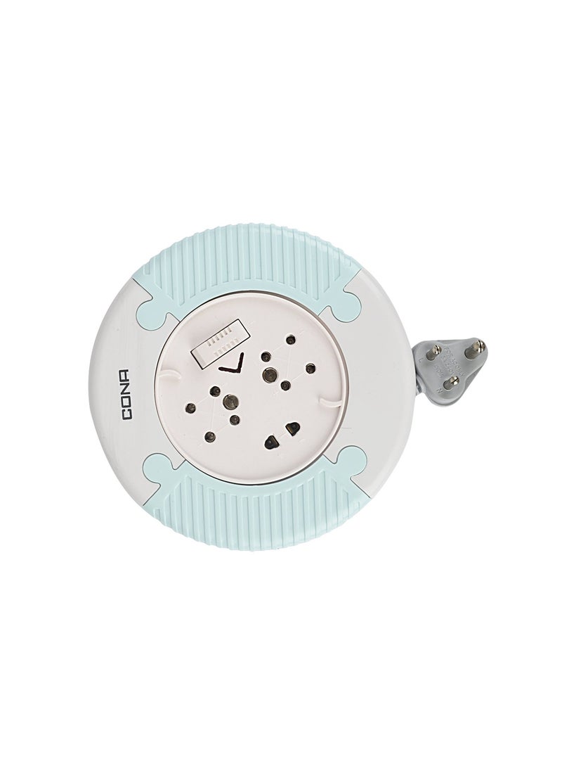 CONA Cona Smyle 3Pin Flex Box with 8Meter Wire Blue  - Image 2