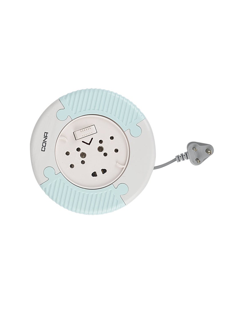 CONA Cona Smyle 3Pin Flex Box with 8Meter Wire Blue  - Image 1