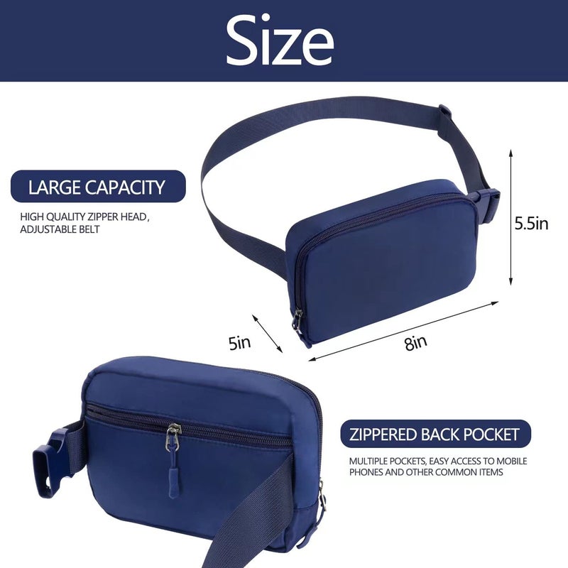 WITROMAN Belt bag Fanny pack crossbody bags for women Everywhere belt bag (blue) - Image 2