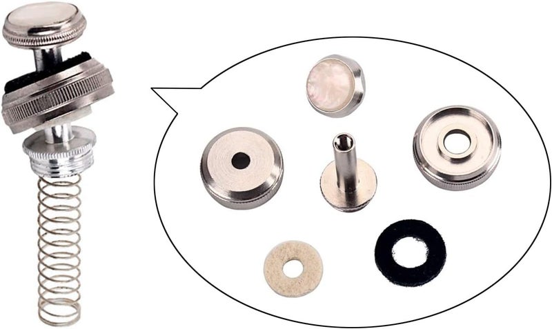 TUOREN Trumpet Repair Kit - 40Pcs Valve Finger Buttons, Connecting Rods, Caps, and Accessories - Image 2