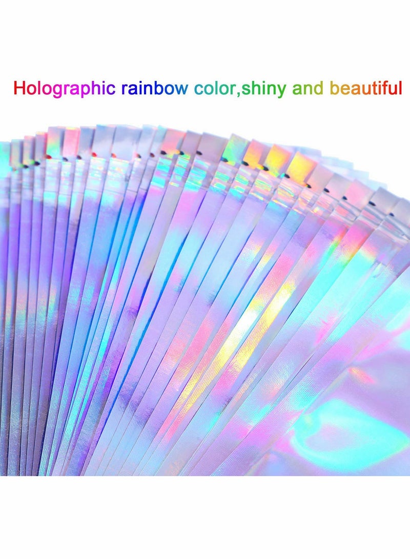 100PCS Holographic Ziplock Bags for Jewelry and Cosmetic Storage Multi,use Packaging - Image 4