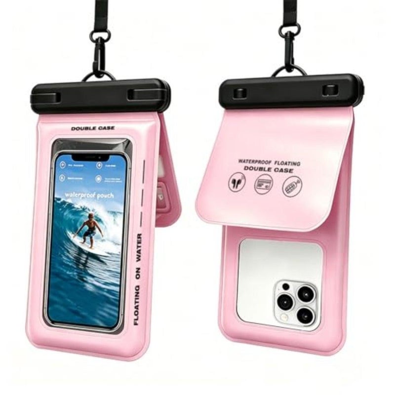 IPX8 Waterproof Phone Pouch, Universal Underwater Phone Case for iPhone 17 16 15 Pro Max 14 13 12 Samsung Galaxy S23 S22, Floating Dry Bag for Swimming Snorkeling Kayaking Beach - Image 1