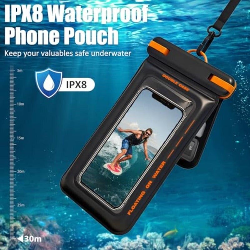 IPX8 Waterproof Phone Pouch, Universal Underwater Phone Case for iPhone 17 16 15 Pro Max 14 13 12 Samsung Galaxy S23 S22, Floating Dry Bag for Swimming Snorkeling Kayaking Beach - Image 4