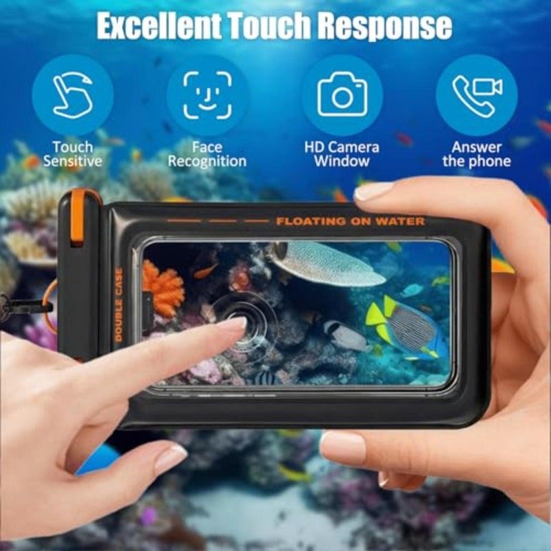 IPX8 Waterproof Phone Pouch, Universal Underwater Phone Case for iPhone 17 16 15 Pro Max 14 13 12 Samsung Galaxy S23 S22, Floating Dry Bag for Swimming Snorkeling Kayaking Beach - Image 5