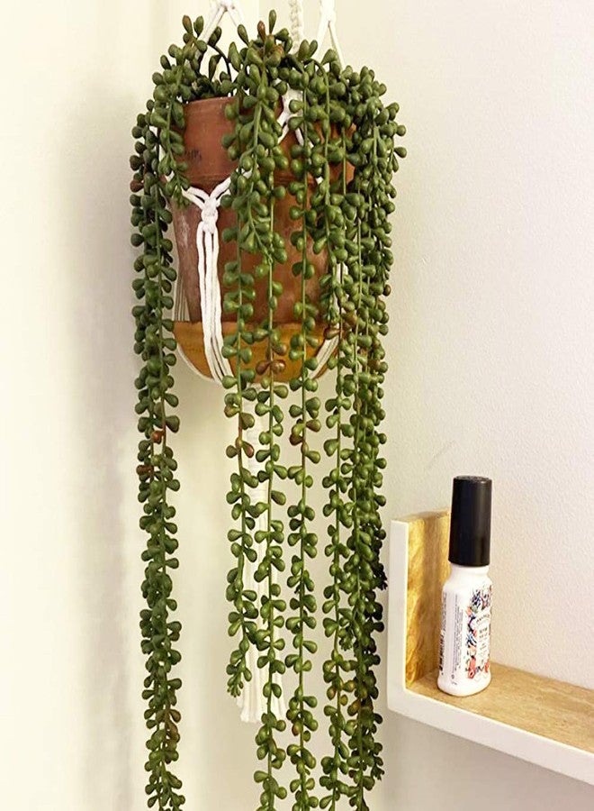 Antspirit 3pcs Artificial Fake String of Pearls Plant Faux Fake Hanging Succulents Plants - Image 3