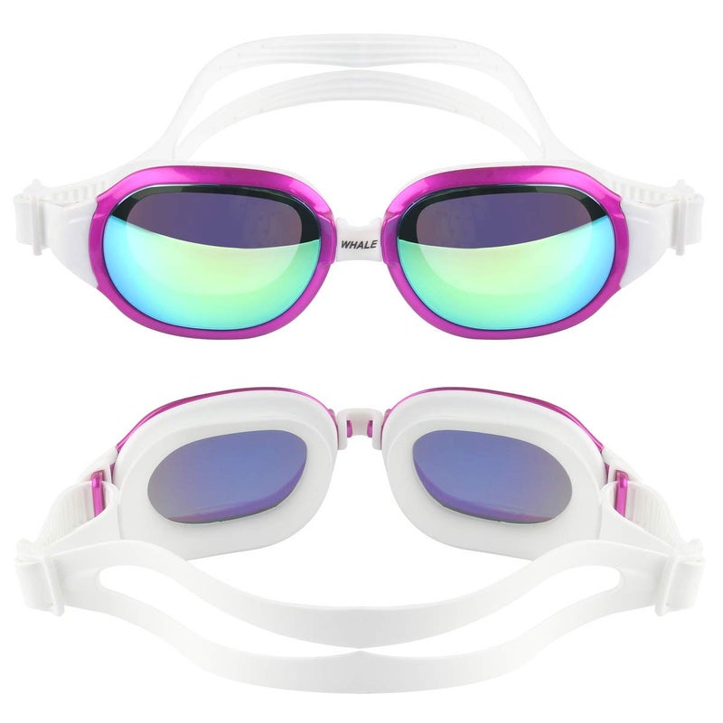 Firesara Swim Goggles, No Leaking Large Frame Wide View Pool for Women Men - Image 5