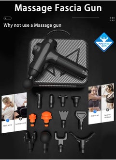 EqiEch Professional Deep Percussion Ultra Quiet Hand Held Deep Tissue Muscle Massager With 7 Speeds And 12 Massage Heads  - Image 2