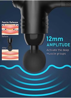 EqiEch Professional Deep Percussion Ultra Quiet Hand Held Deep Tissue Muscle Massager With 7 Speeds And 12 Massage Heads  - Image 5